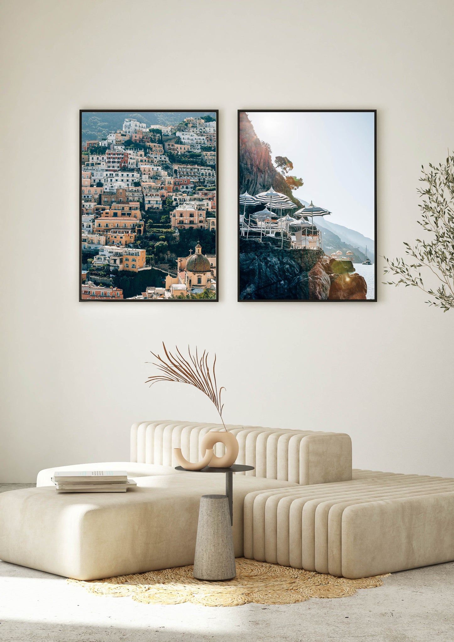 Pastel Cliffs of Positano III, Italy