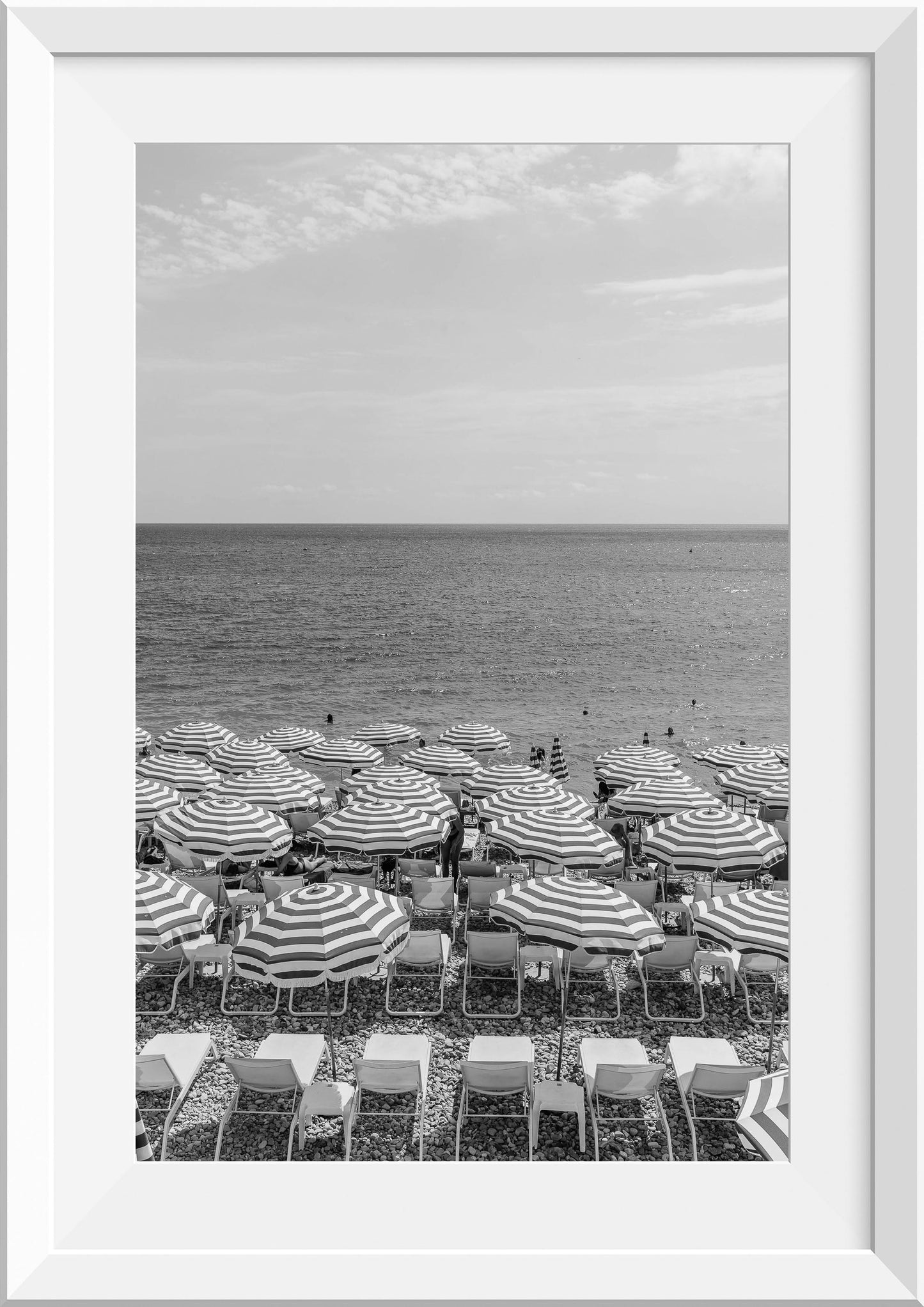 Beach Umbrellas in Nice, France