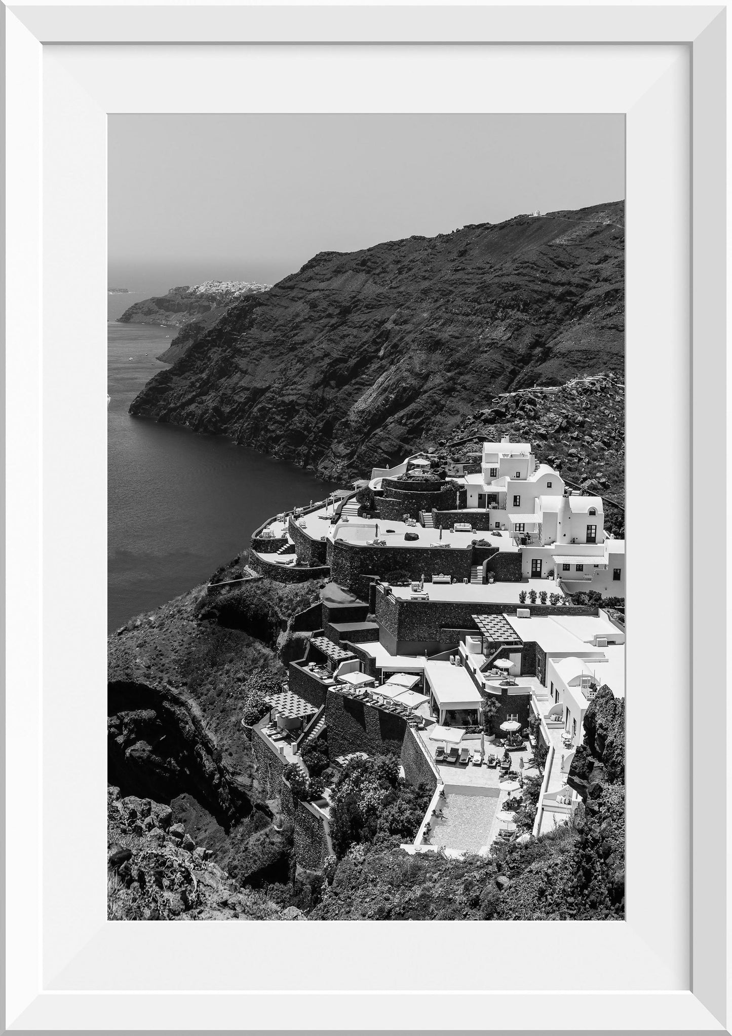 Swimming Pool Views in Santorini, Greece
