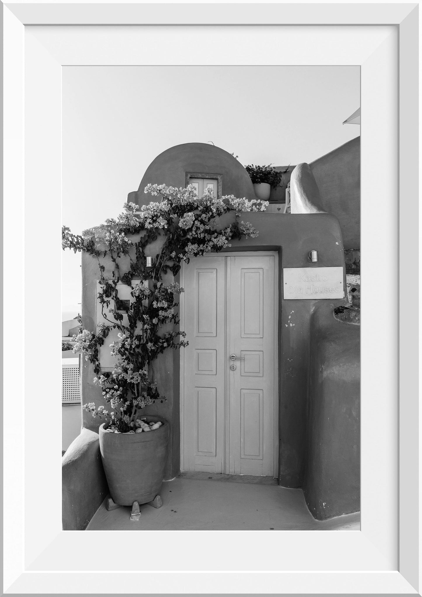 Blue Door in Santorini, Greece
