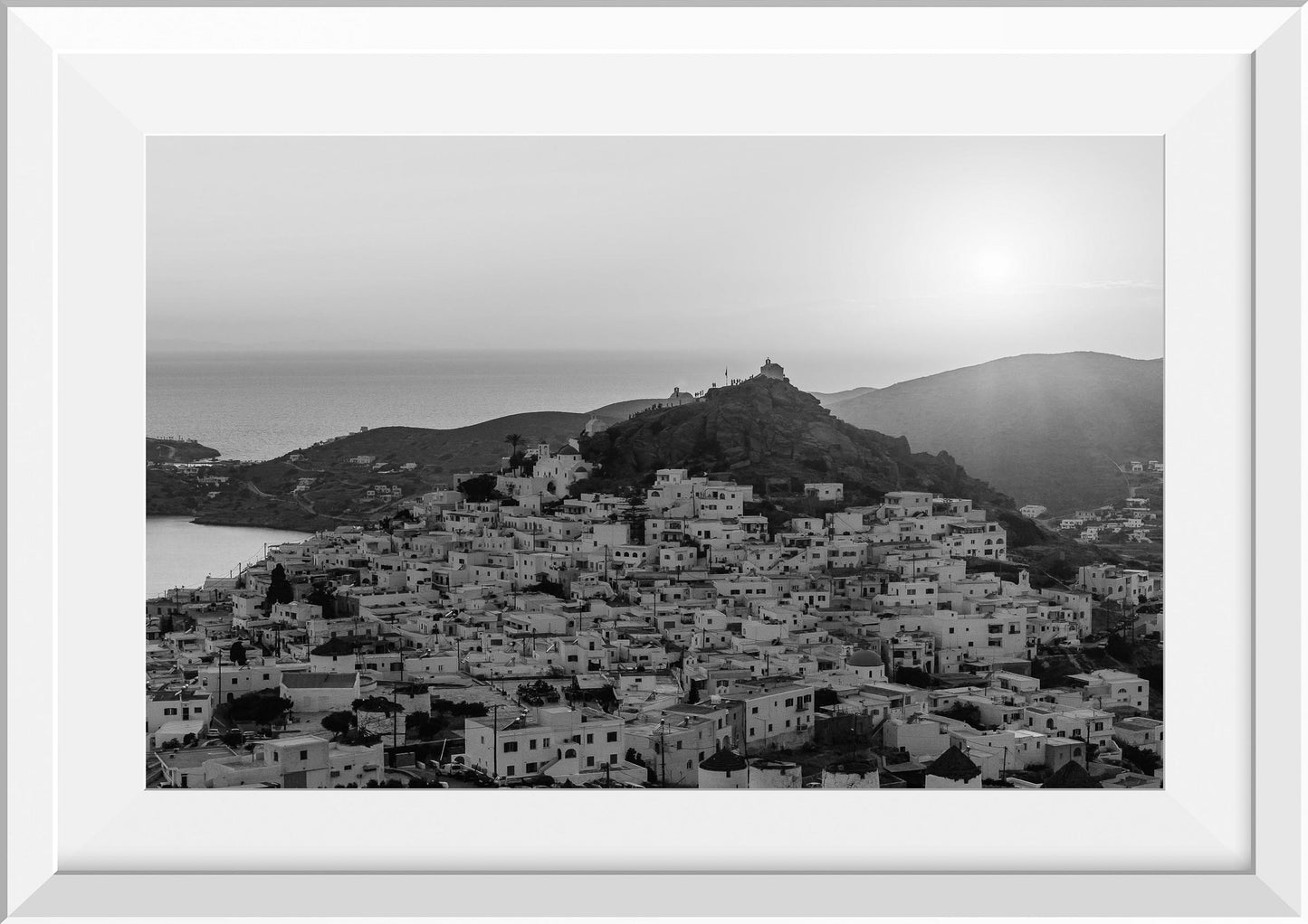 Orange glow in Ios, Greece