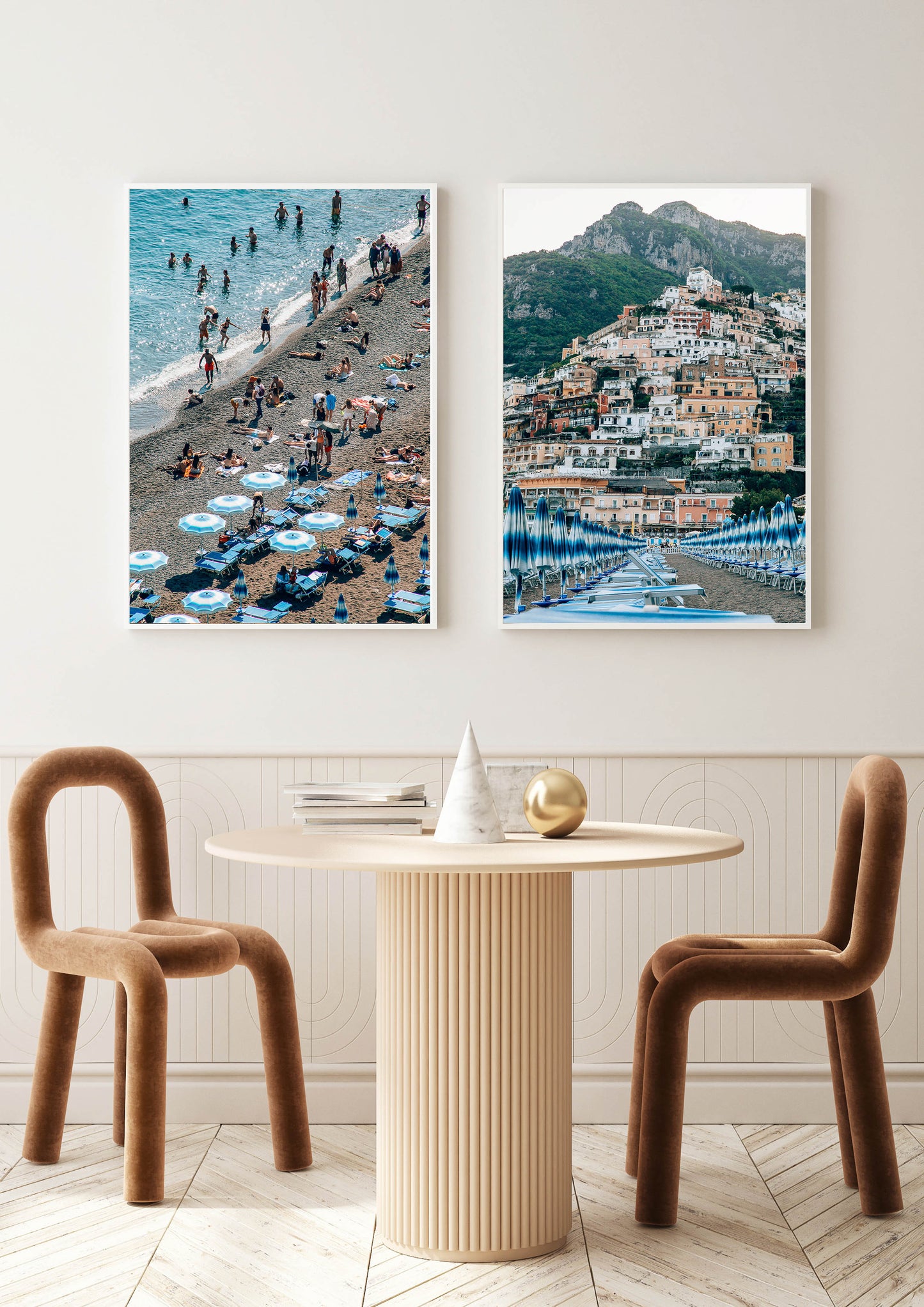 Umbrellas at Positano Beach, Italy