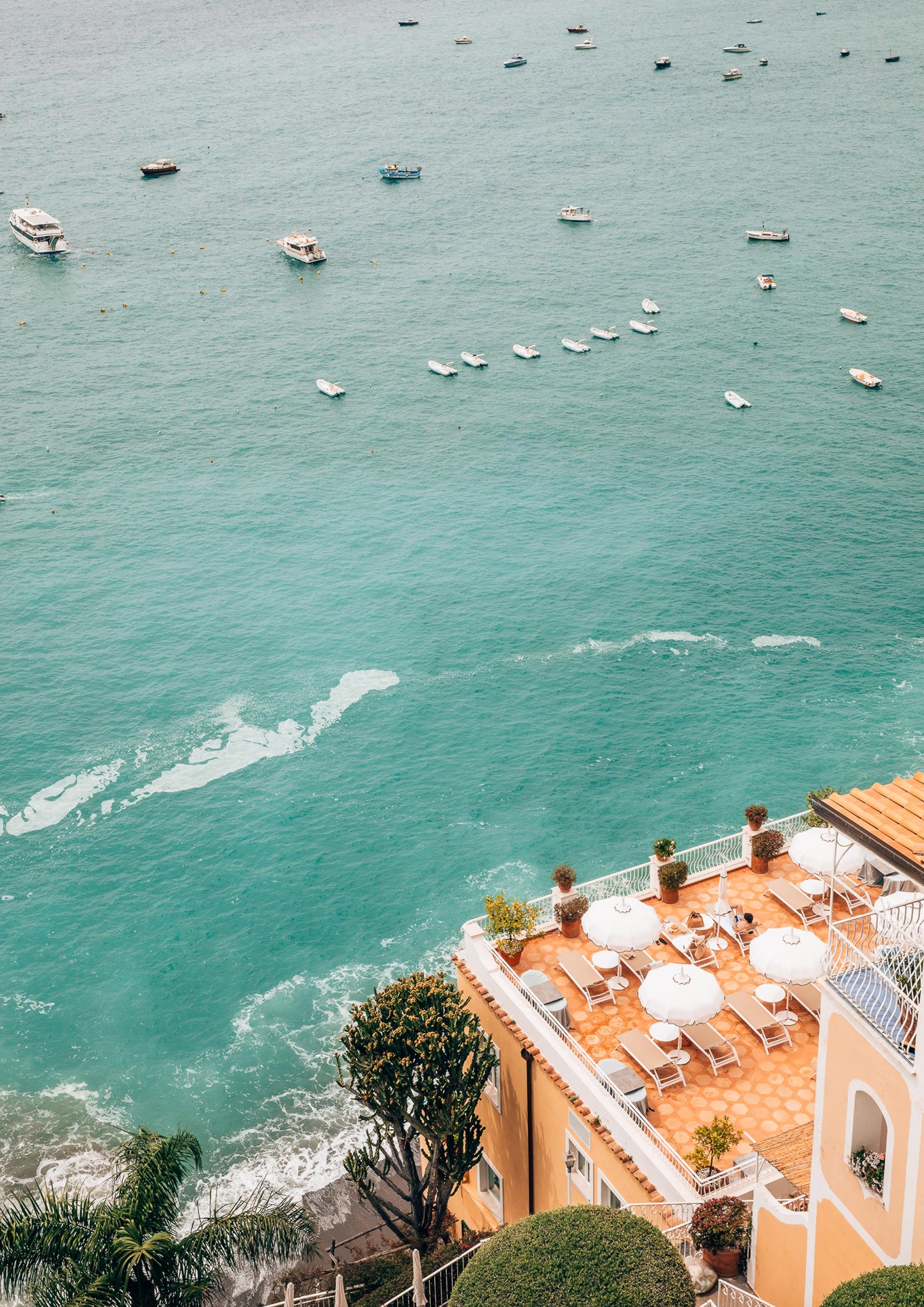Peach and Turquoise Views in Positano II, Italy