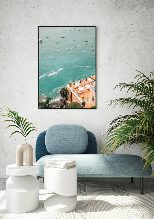 Peach and Turquoise Views in Positano II, Italy