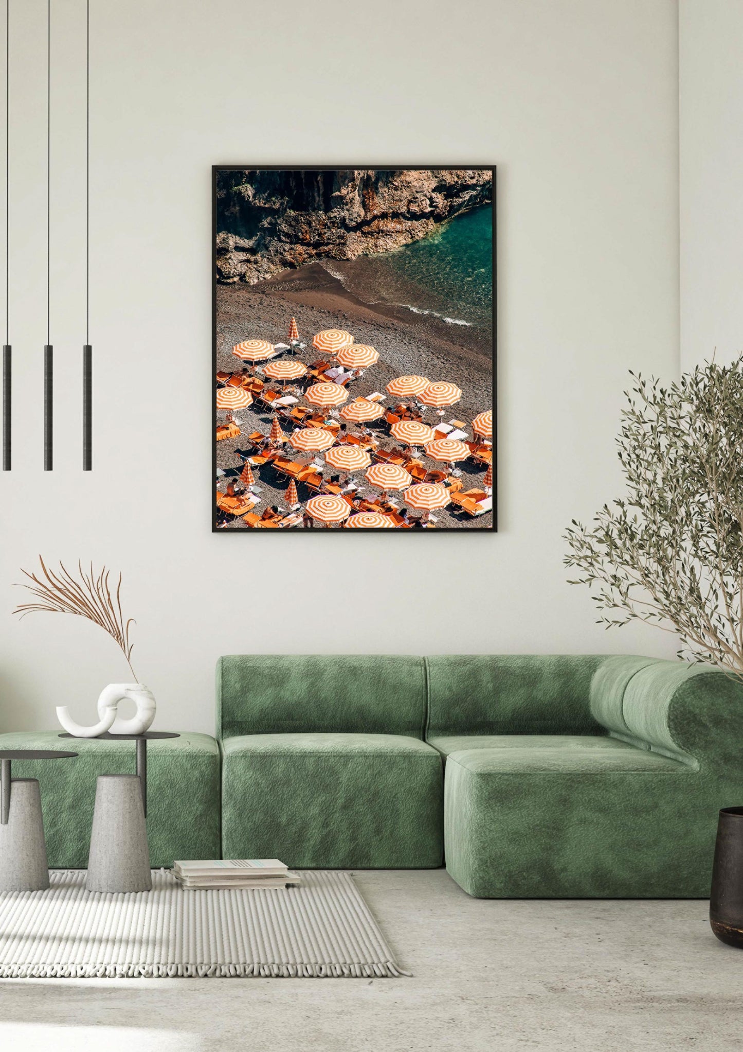 Arienzo Beach Club Umbrellas in Positano III, Italy
