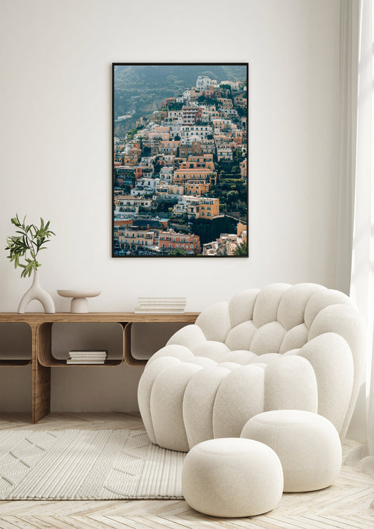 Pastel Cliffs of Positano, Italy