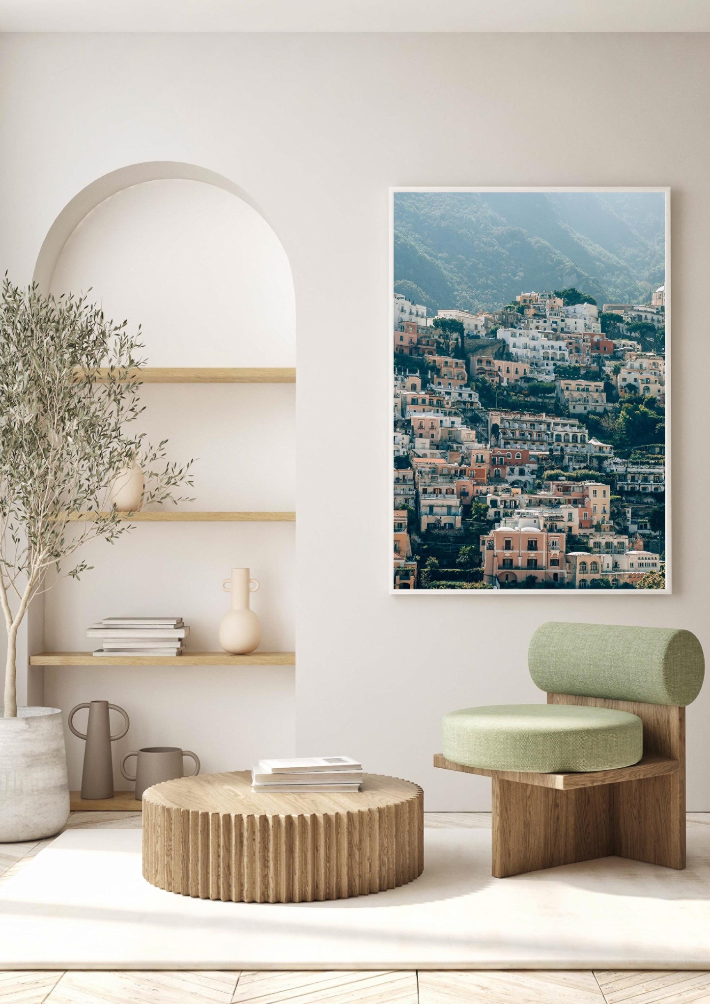 Pastel Cliffs of Positano II, Italy