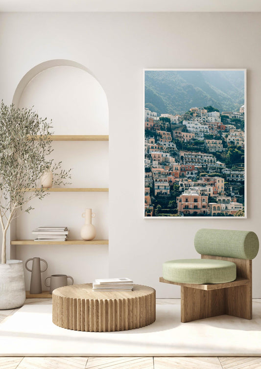 Pastel Cliffs of Positano II, Italy