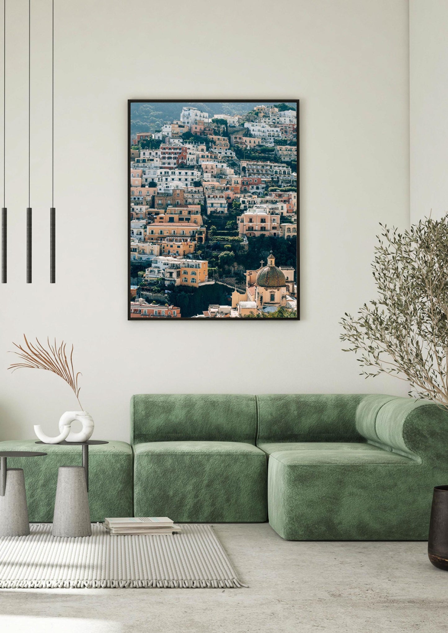 Pastel Cliffs of Positano III, Italy