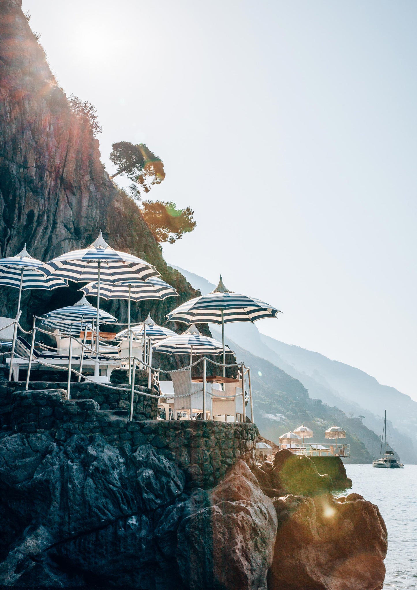 Morning Glow at the Beach Club in Positano II, Italy