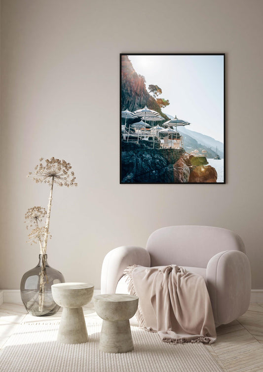 Morning Glow at the Beach Club in Positano II, Italy