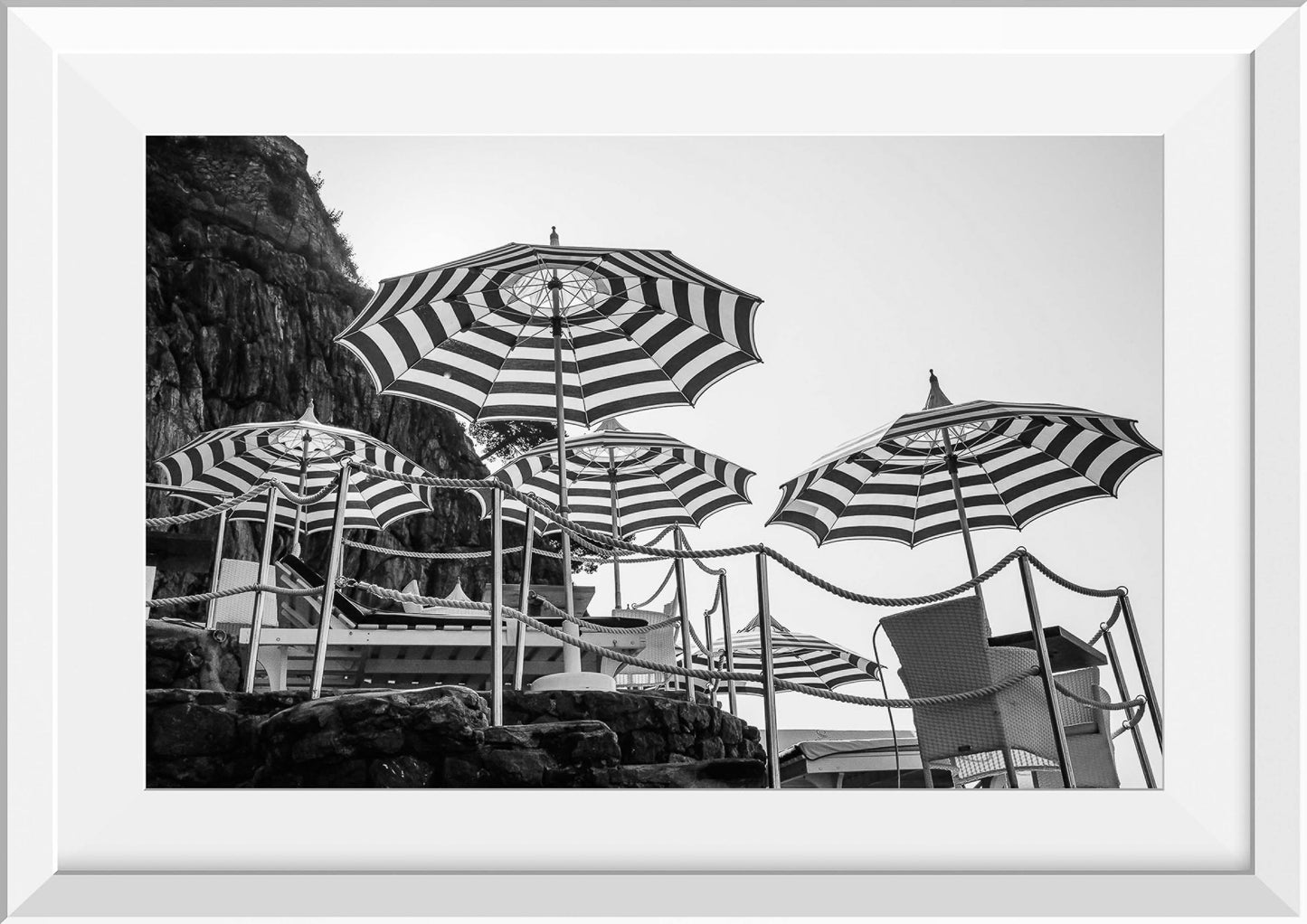 Under the Umbrellas in Positano, Italy