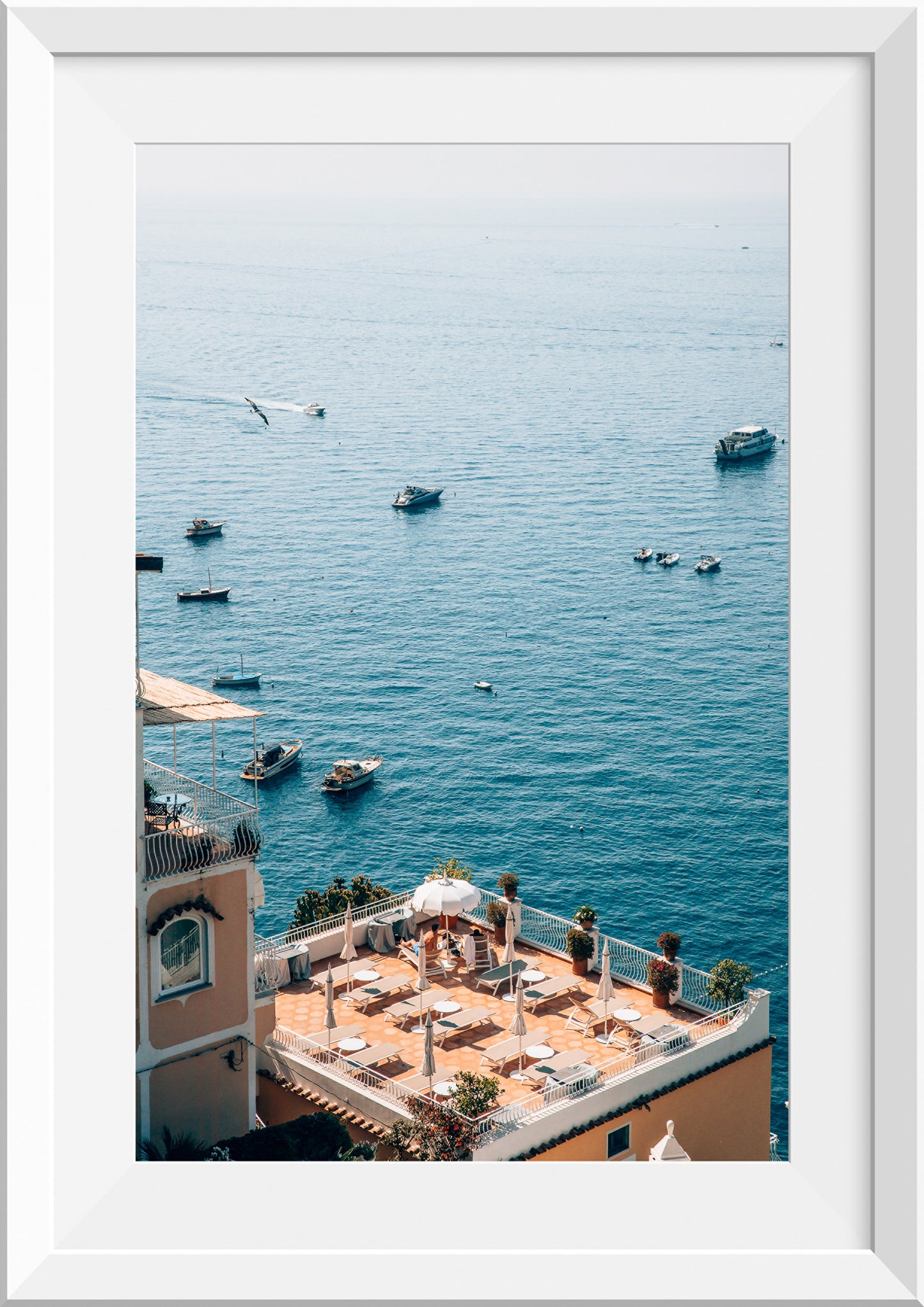 Rooftop Sunbathing in Positano, Italy