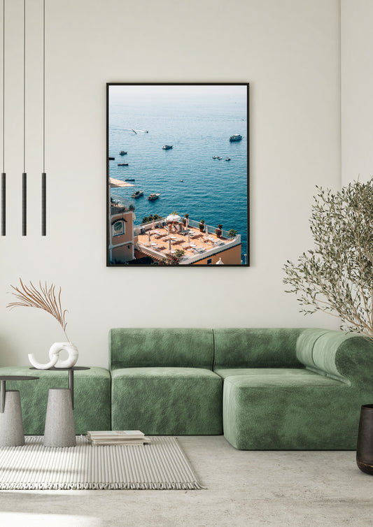 Rooftop Sunbathing in Positano, Italy