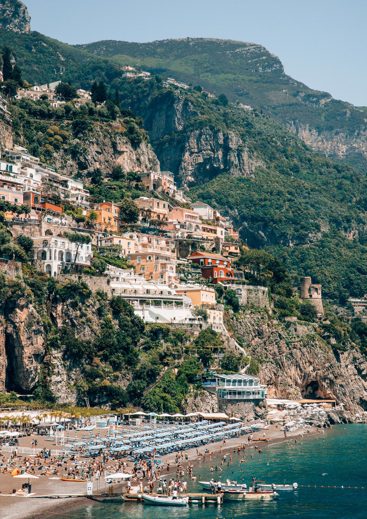 Docking in Positano, Italy