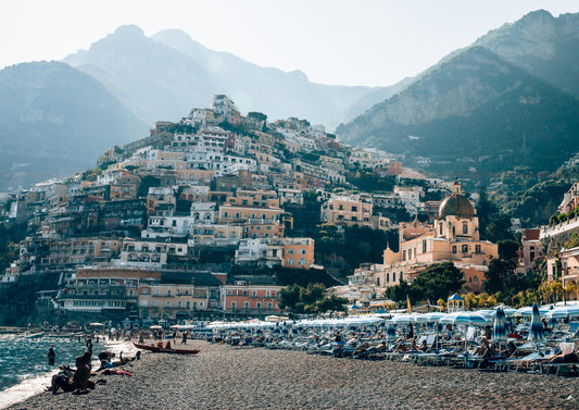 An Afternoon at the Beach in Positano, Italy