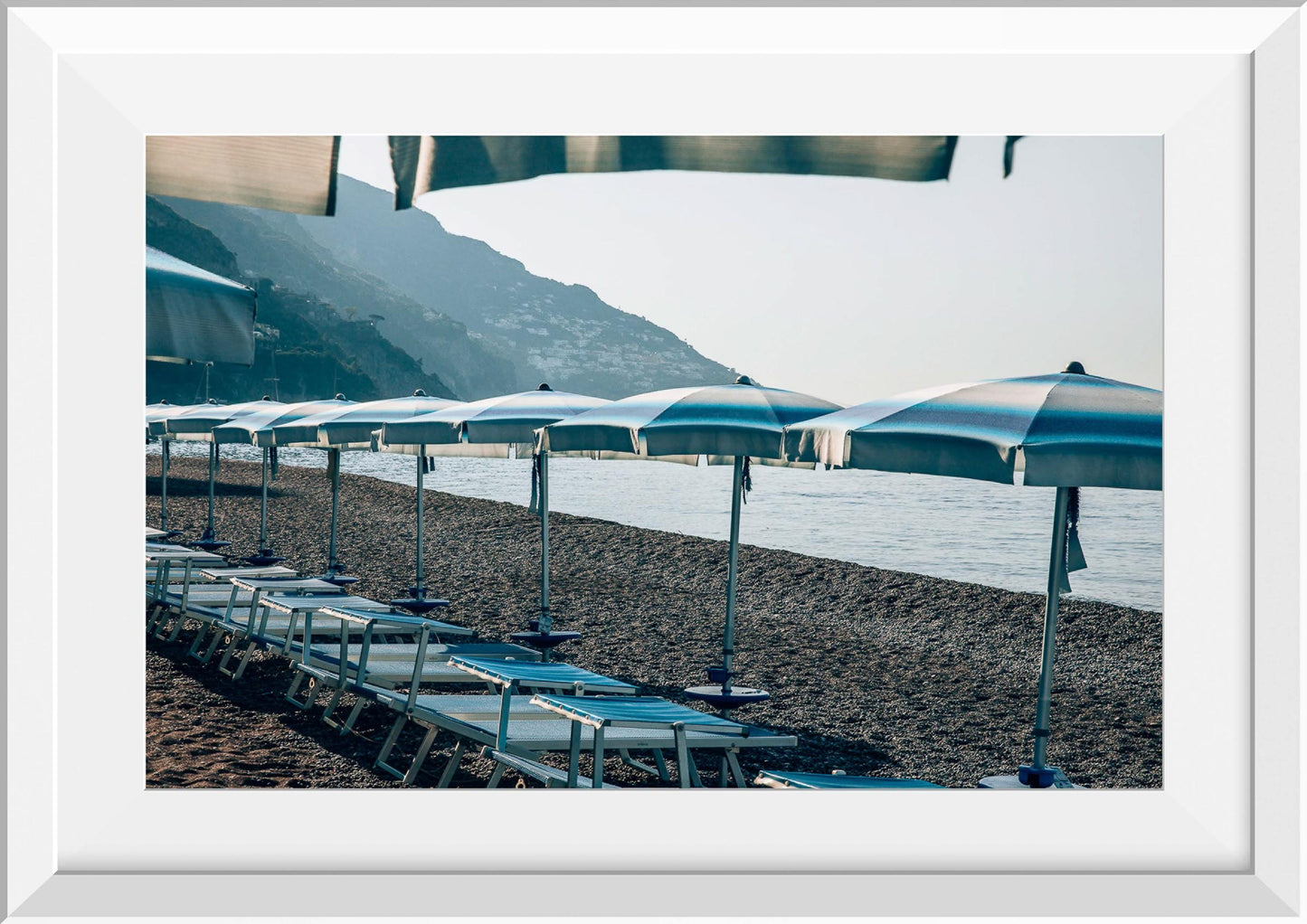 First to the Beach in Positano, Italy