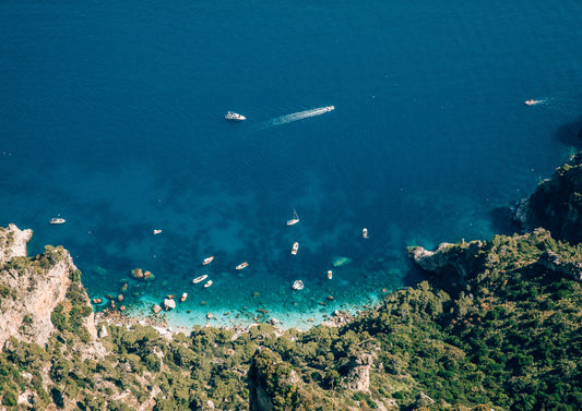 Aerial View of Capri, Italy