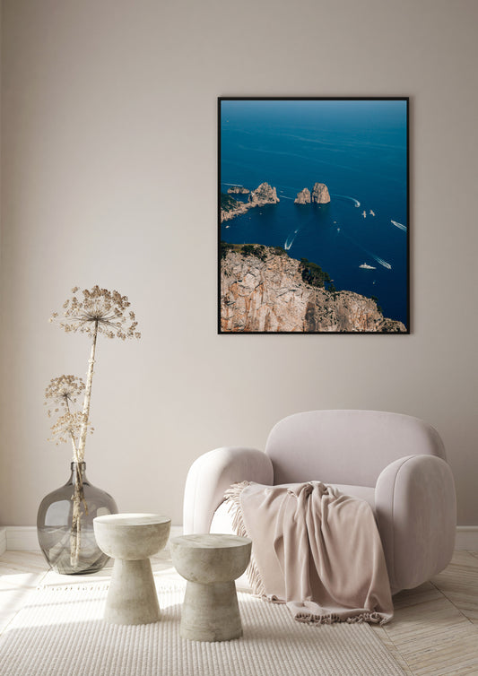 Aerial View of Capri IV, Italy