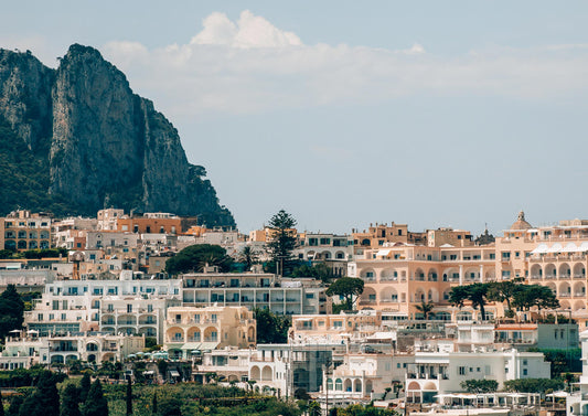 Peachy Town of Capri, Italy