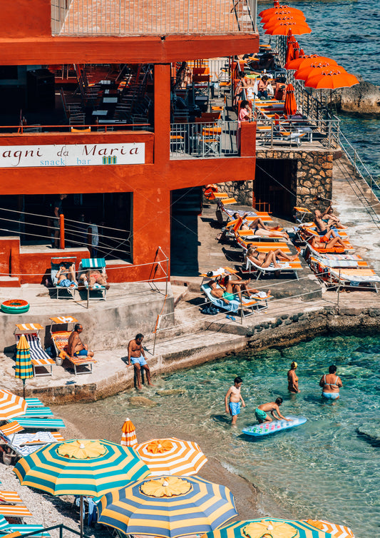 Lounging in Capri, Italy