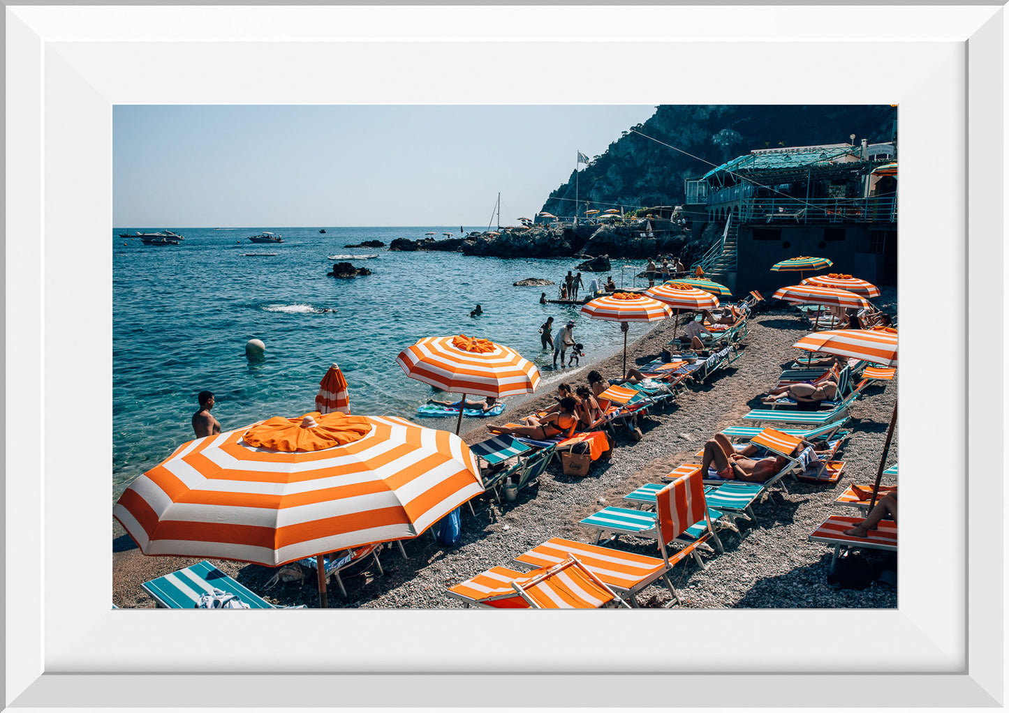Sunbathing in Colour in Capri, Italy