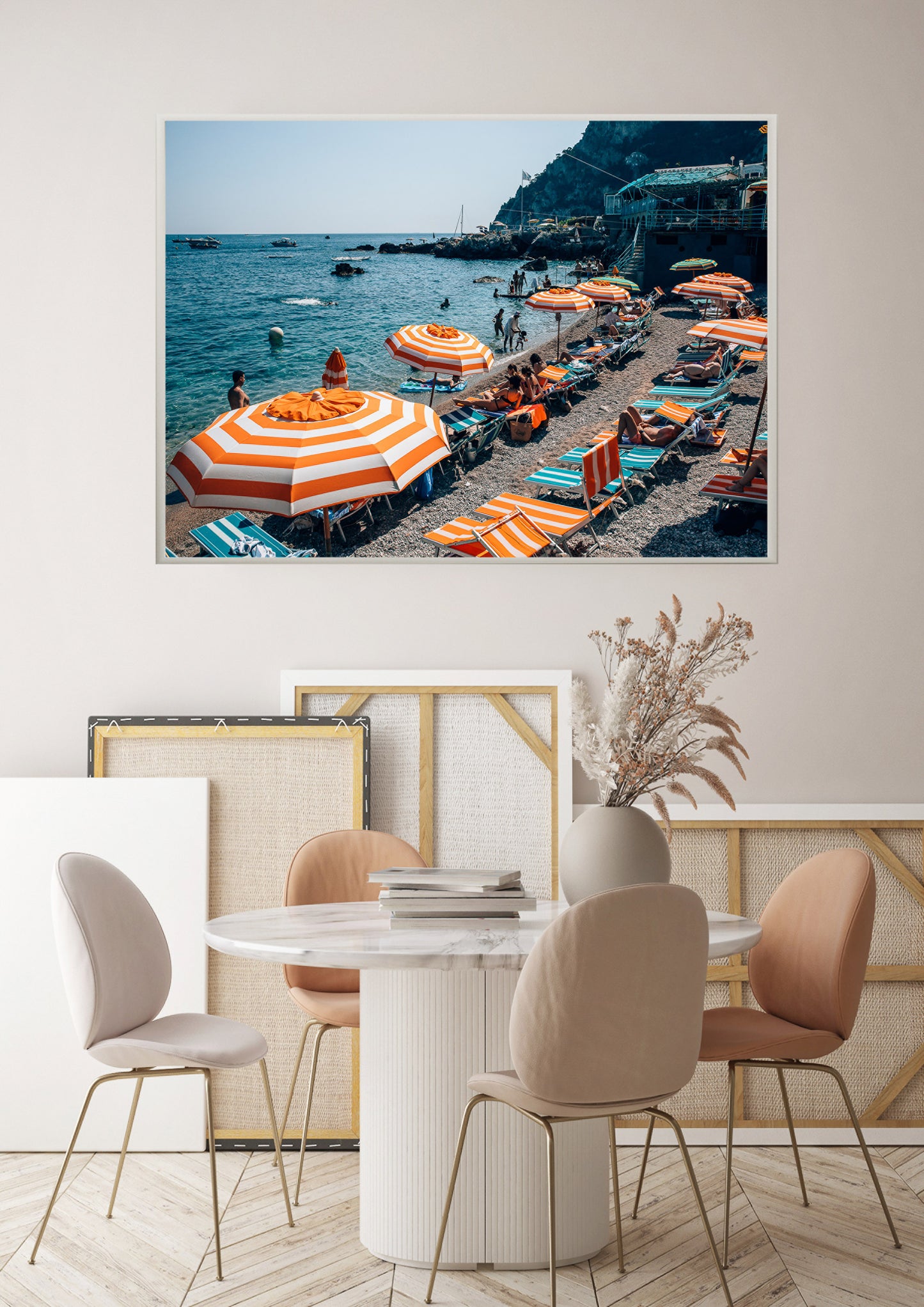 Sunbathing in Colour in Capri, Italy