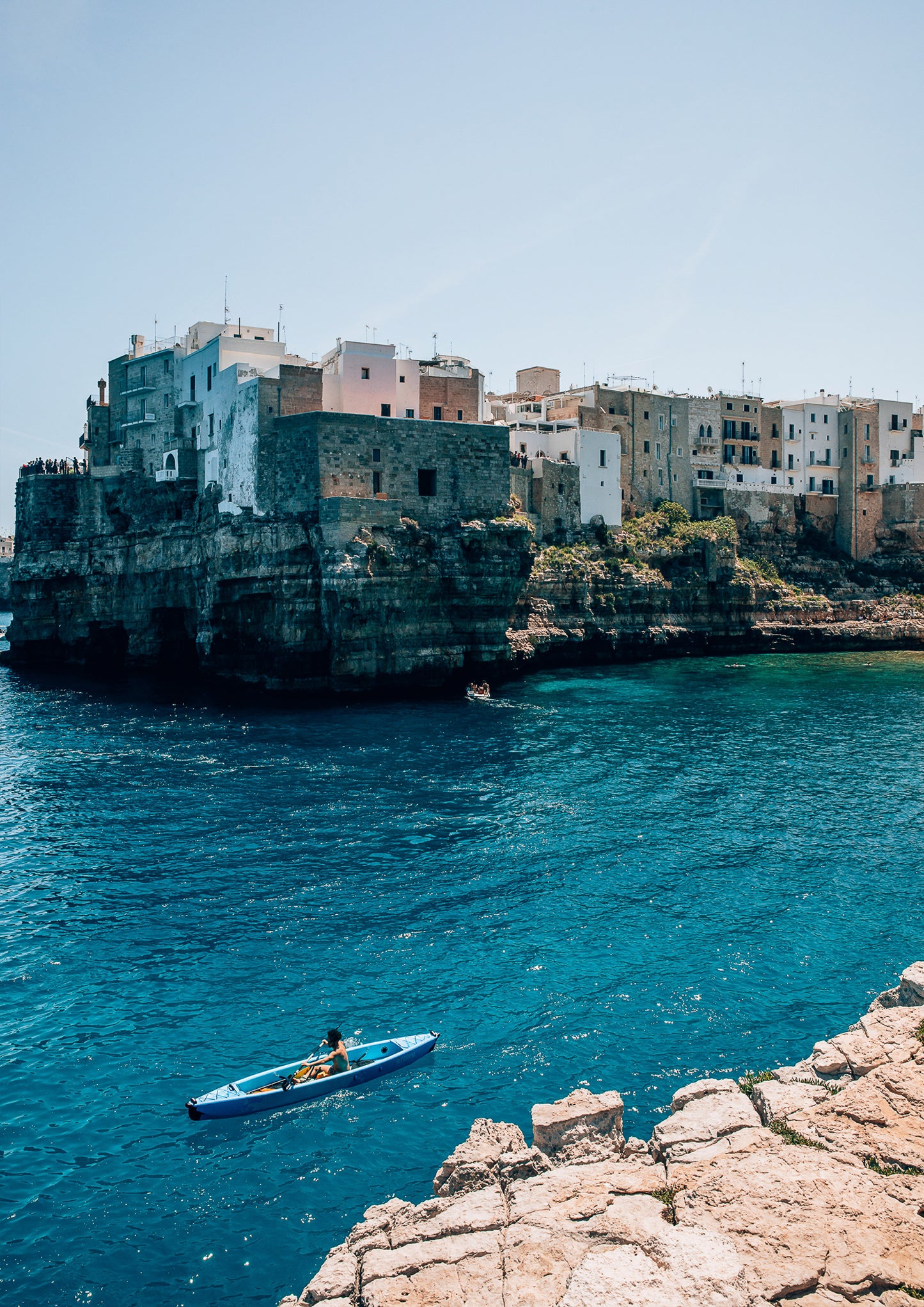 Kayaking at Polignano a Mare, Italy
