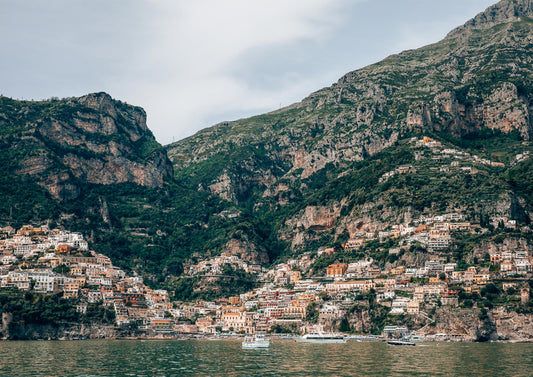 Arriving in Positano, Italy