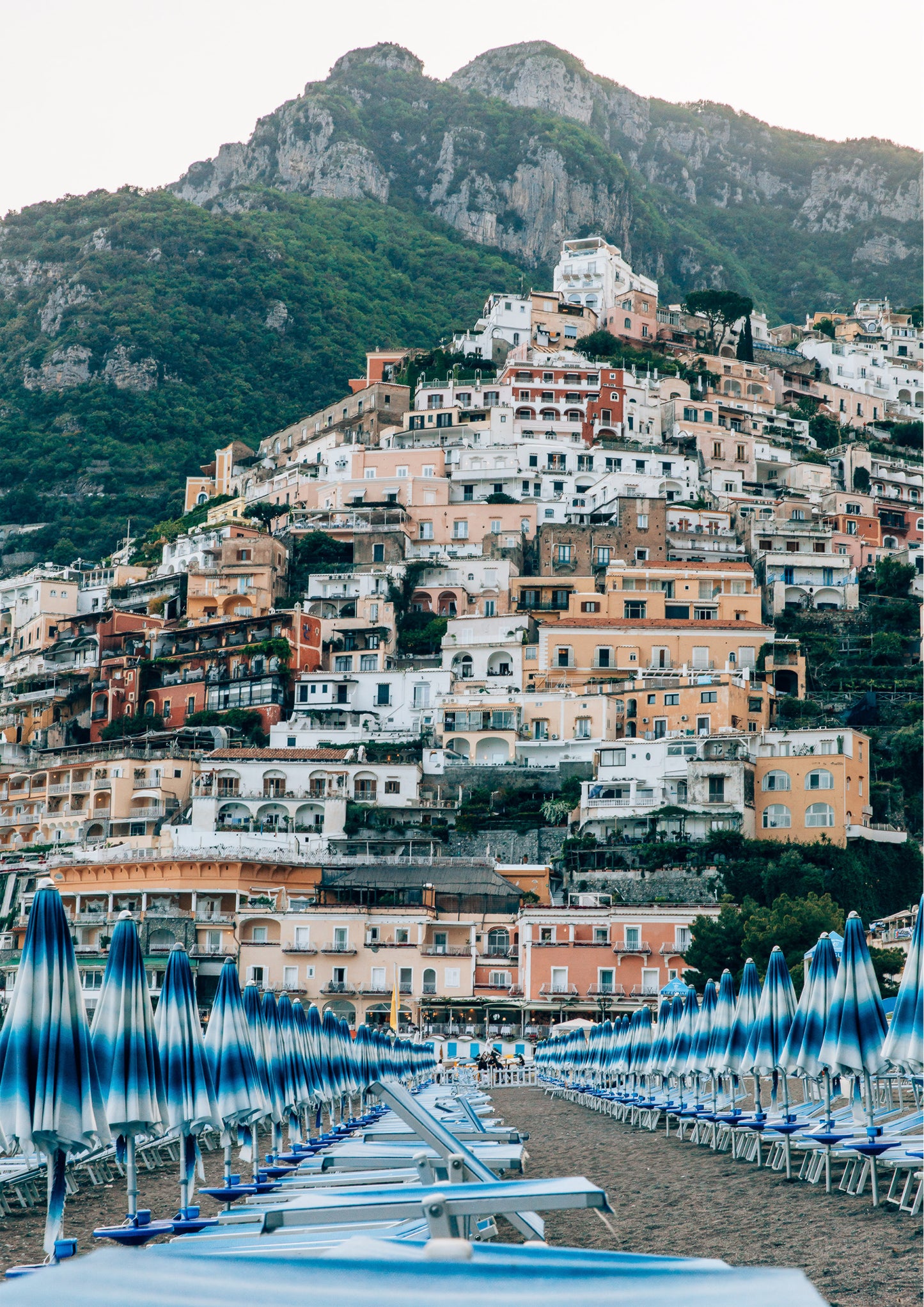 Umbrellas at Positano Beach, Italy