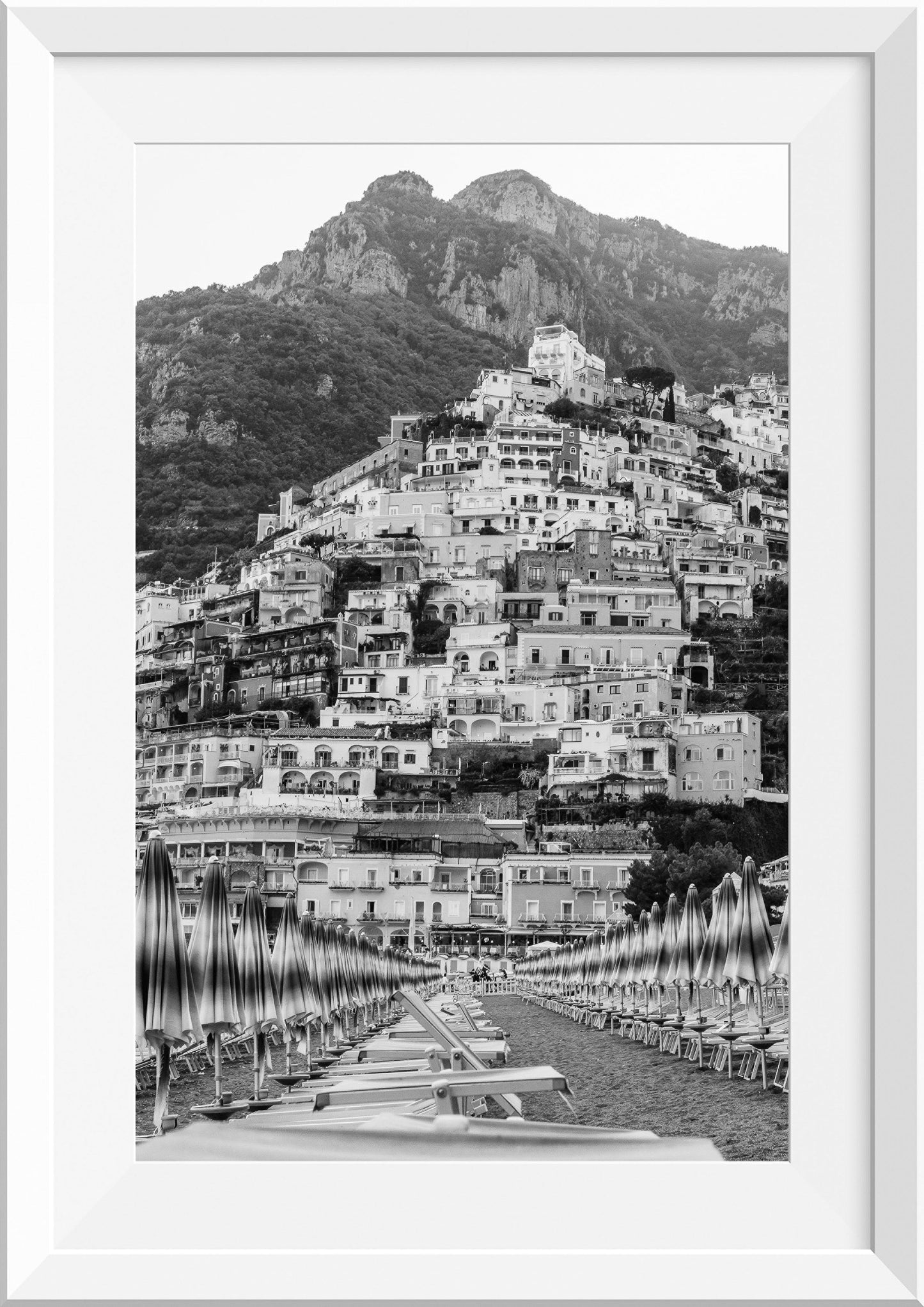 Umbrellas at Positano Beach, Italy