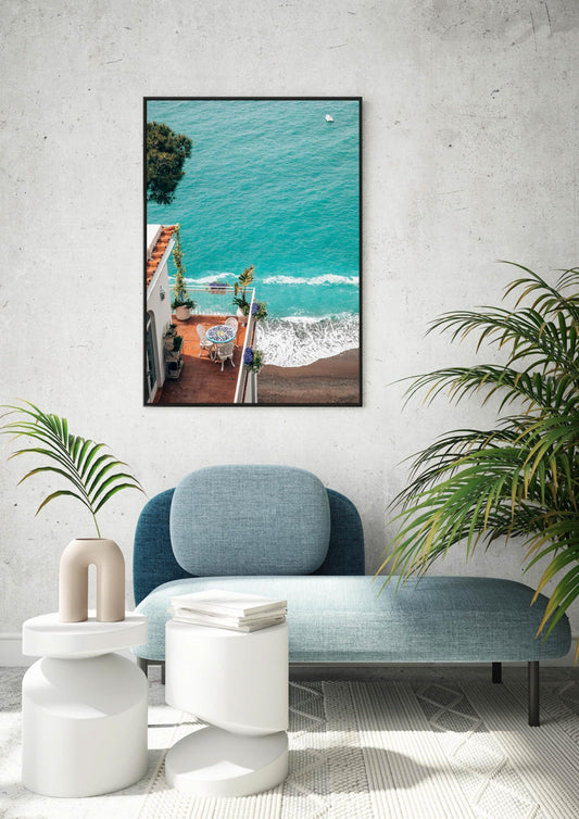 Balcony Views in Positano, Italy