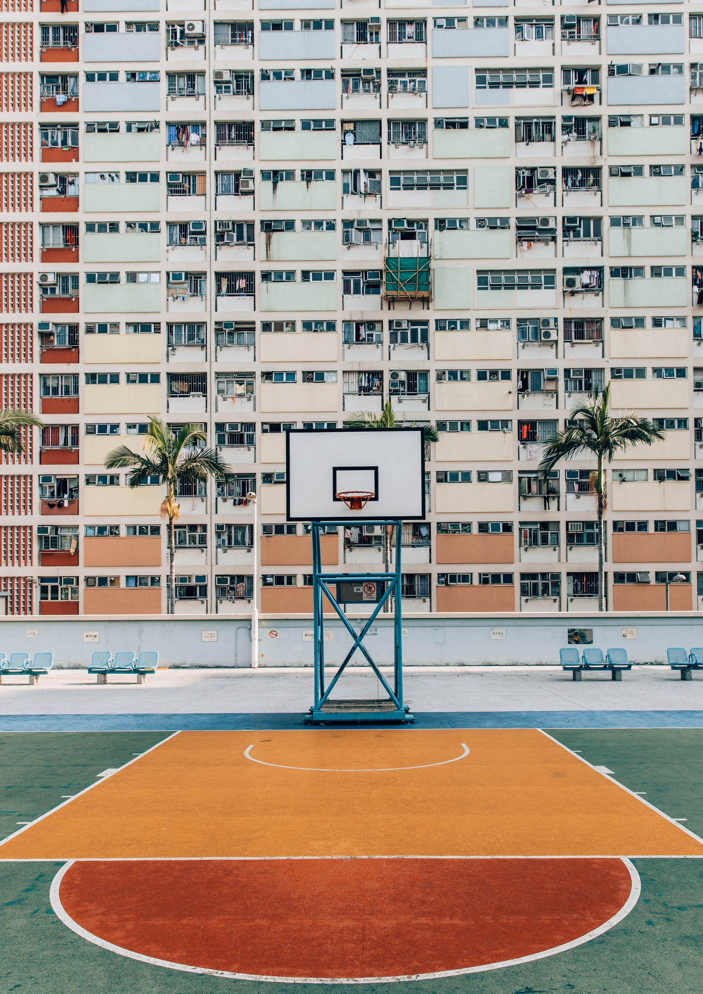 Basketball Courts at Choi Hung Estate, Hong Kong