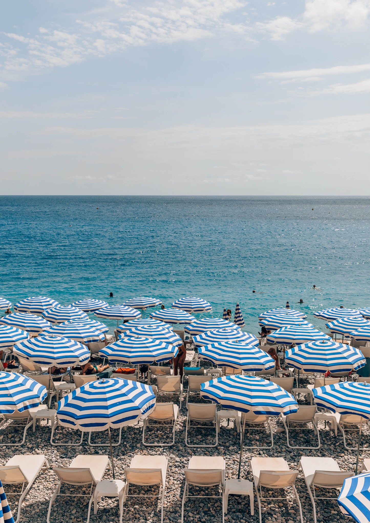 Beach Umbrellas in Nice, France