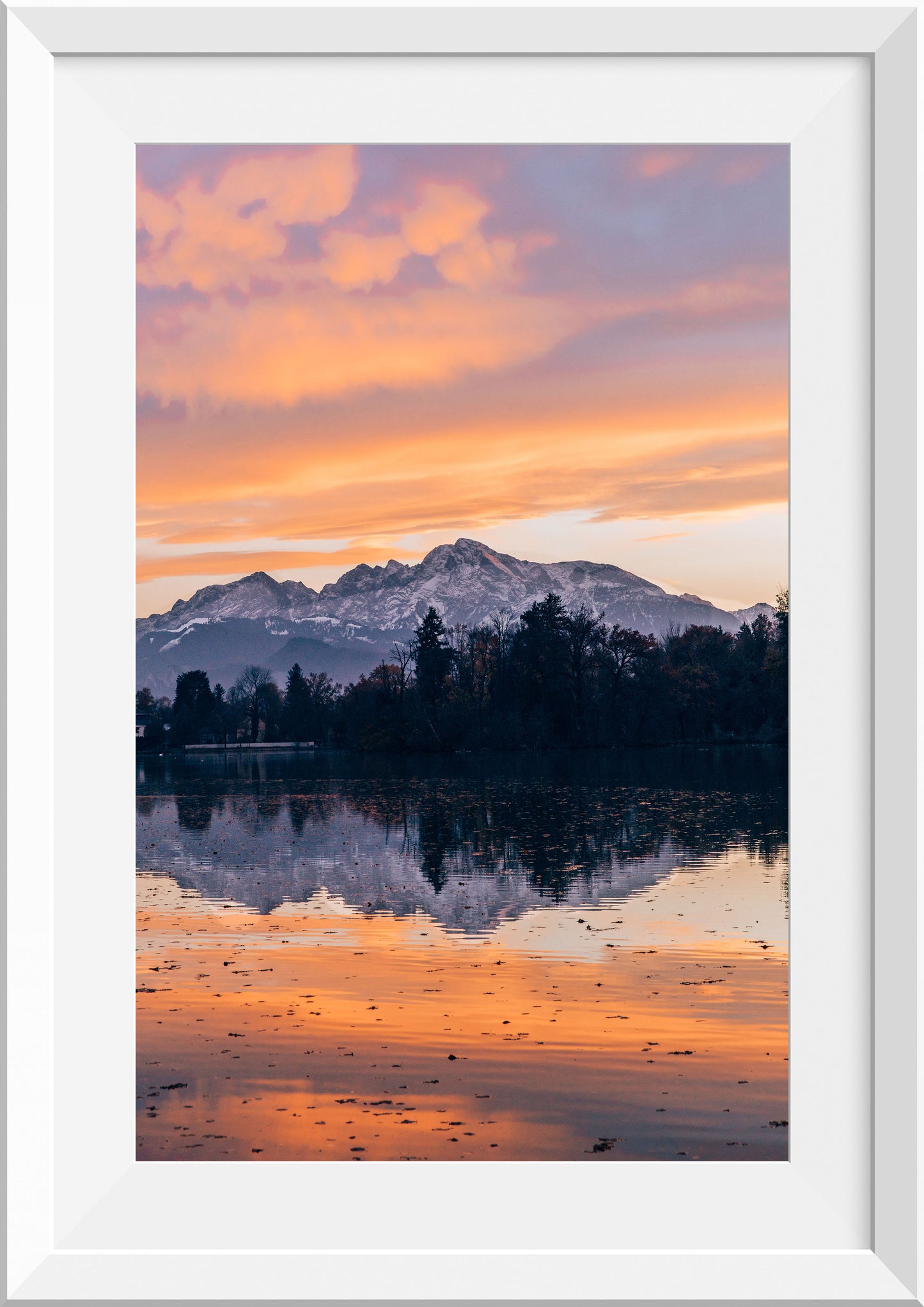 Sunset Reflections in Salzburg, Austria
