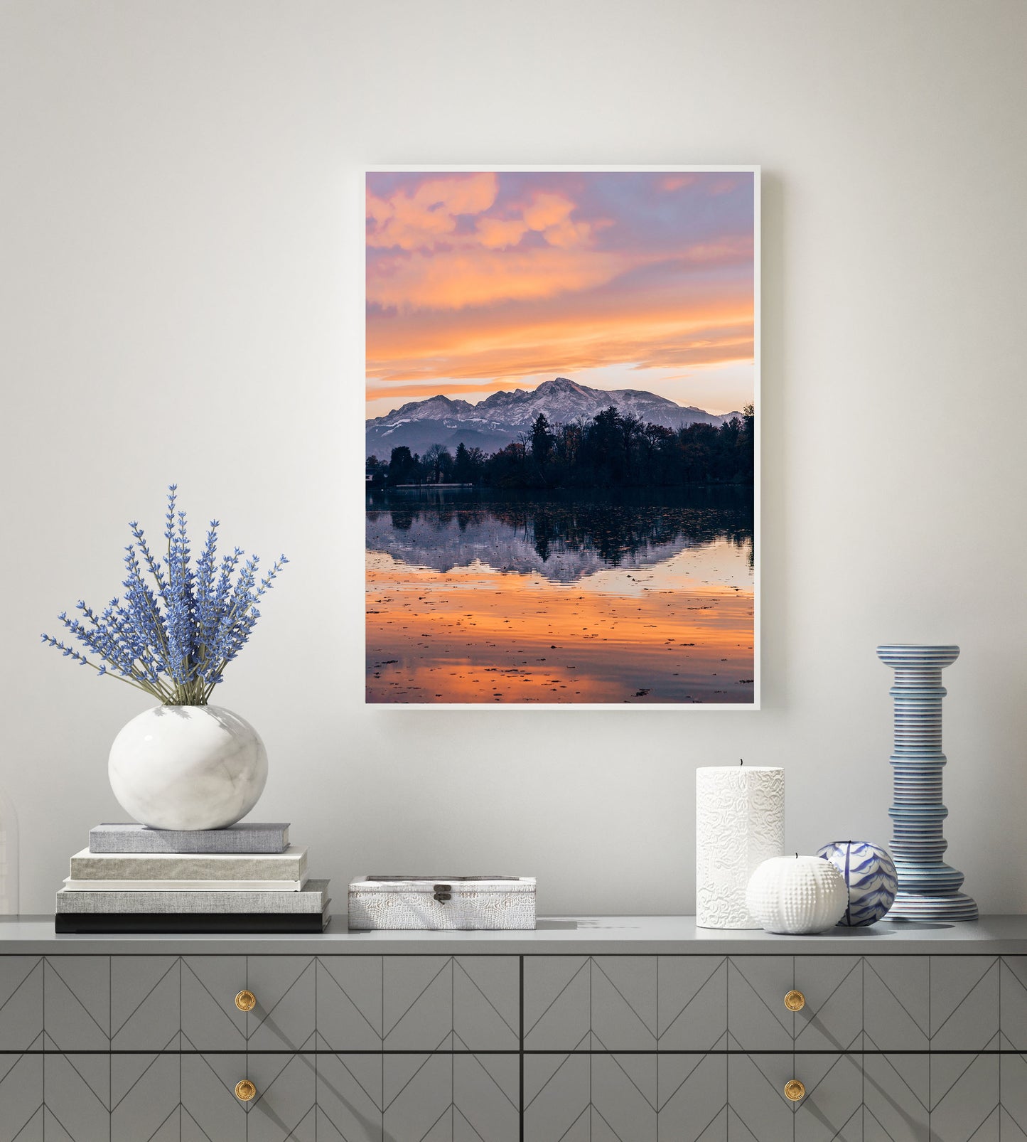 Sunset Reflections in Salzburg, Austria