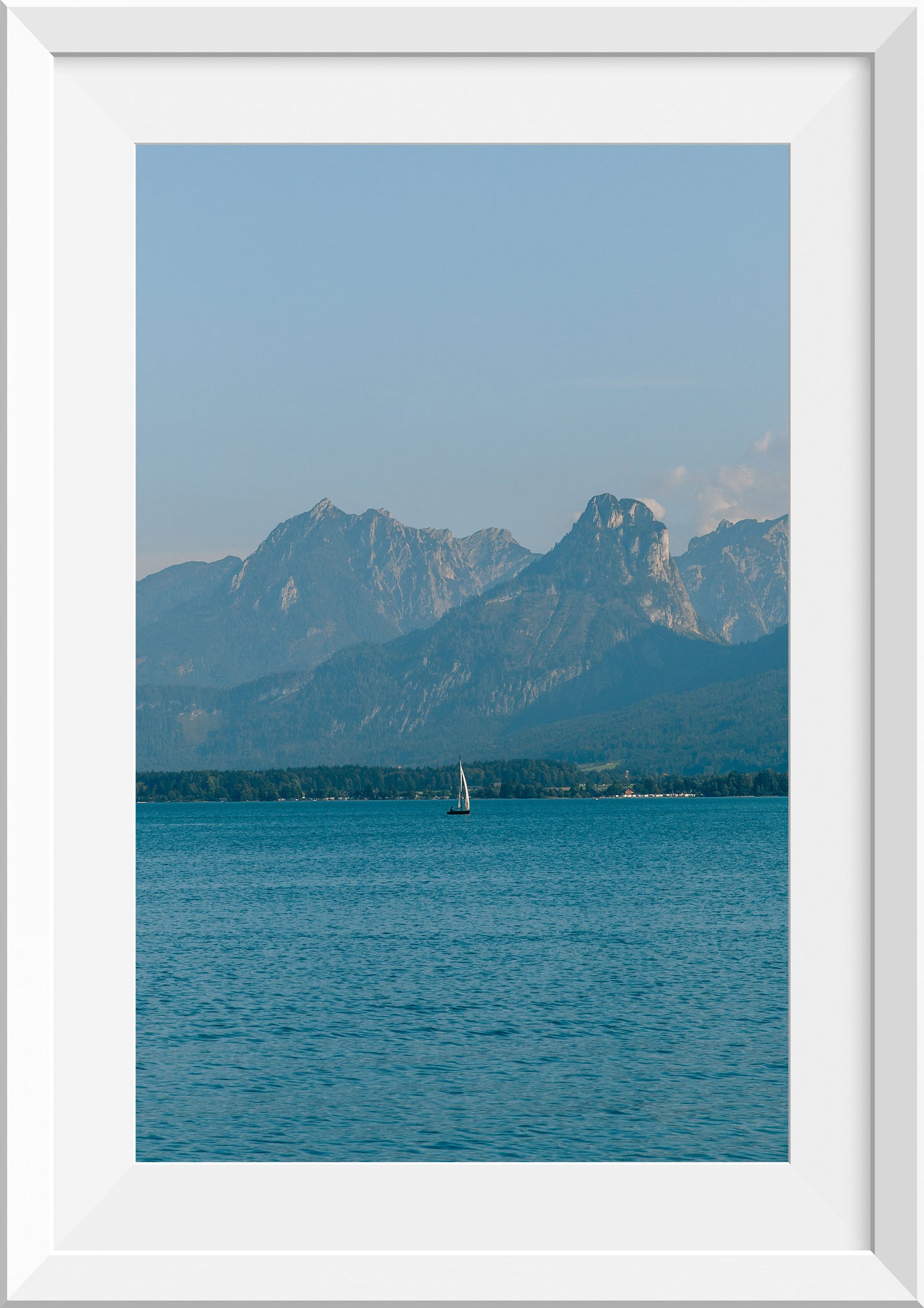 Sailing on Wolfgangsee Lake, Austria