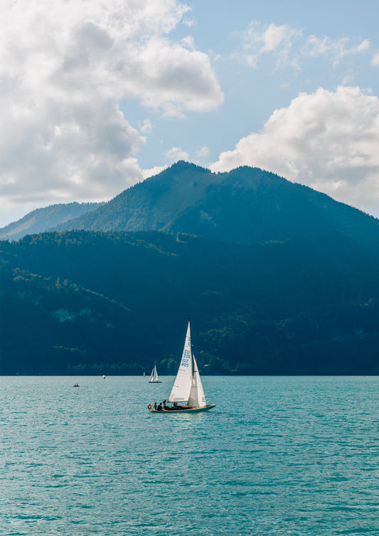 Sailing on Wolfgangsee Lake II, Austria