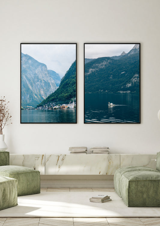 Swan at Lake Hallstatt, Austria