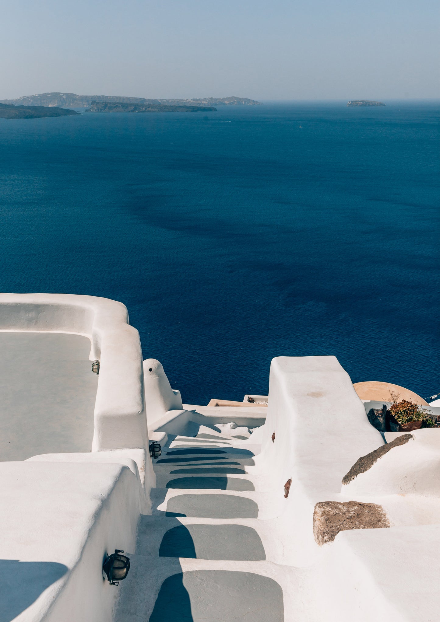 Stairs to Santorini, Greece