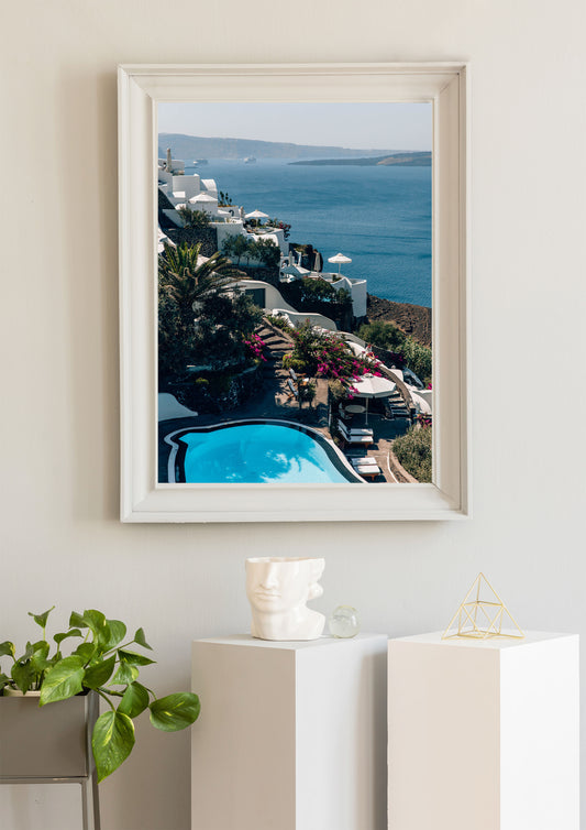 Swimming Pool Views in Santorini III, Greece