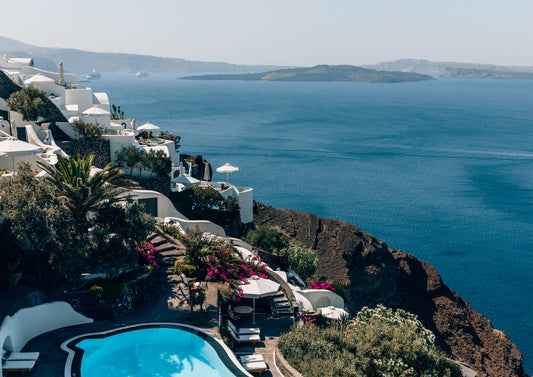 Swimming Pool Views in Santorini IV, Greece