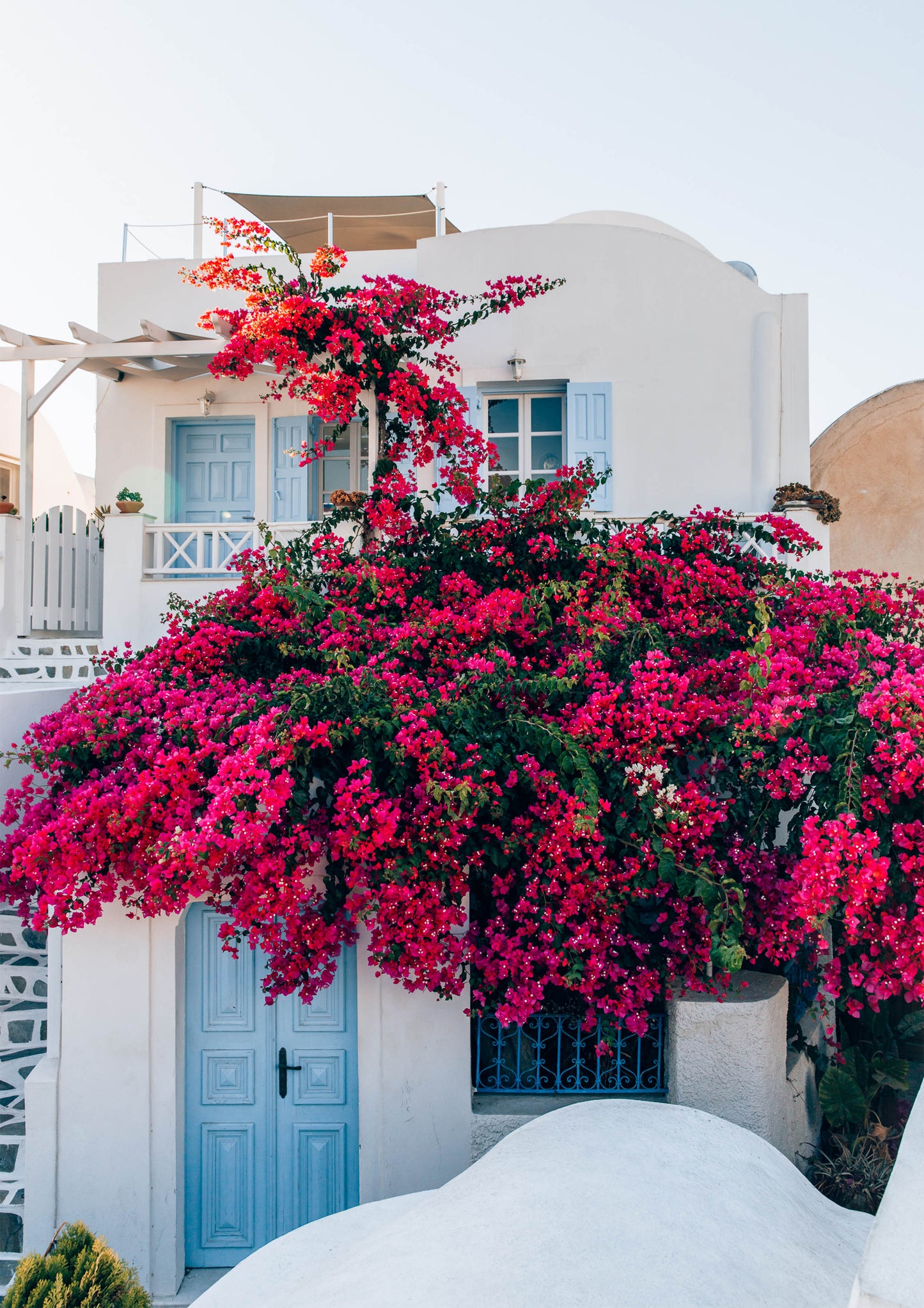 Bougainvillea House in Santorini, Greece