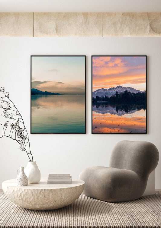 Sunset Reflections in Salzburg, Austria