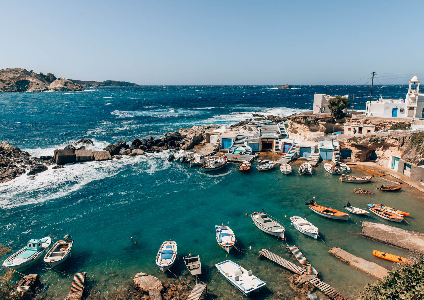 Mandrakia Beach Milos, Greece