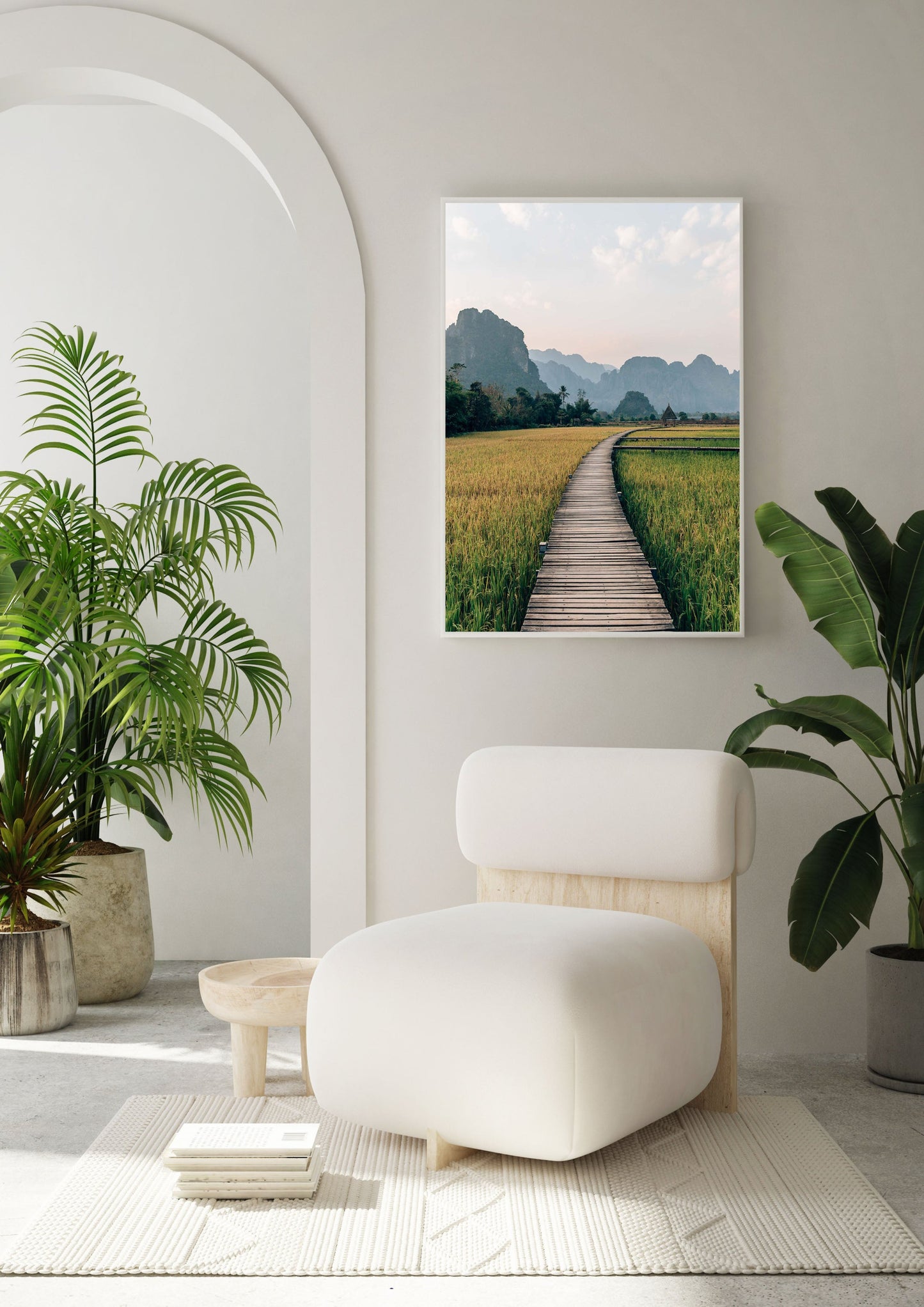 Rice Fields in Vang Vieng, Laos