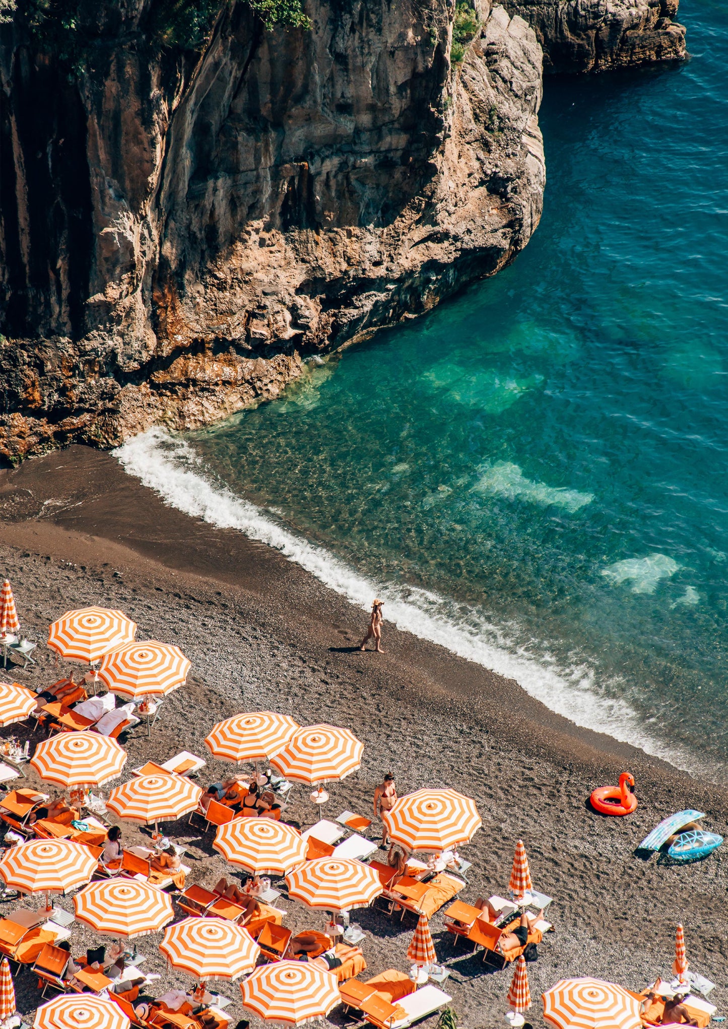 Arienzo Beach Club Umbrellas in Positano, Italy