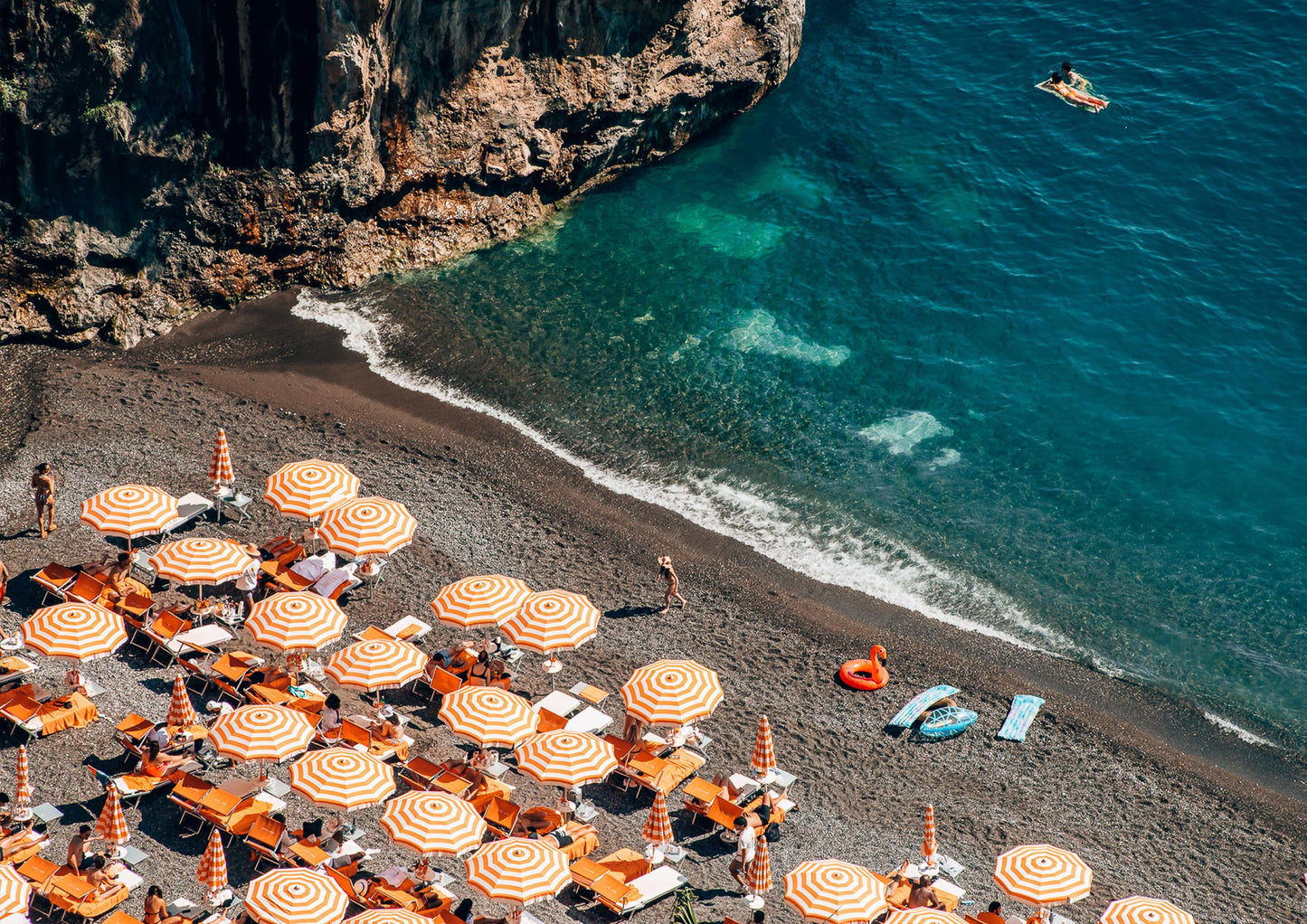 Arienzo Beach Club Umbrellas in Positano II, Italy