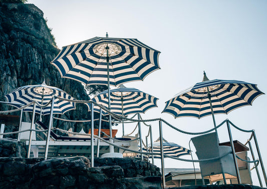 Under the Umbrellas in Positano, Italy