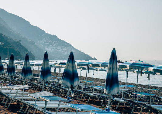 Opening Time at the Beach Club in Positano, Italy